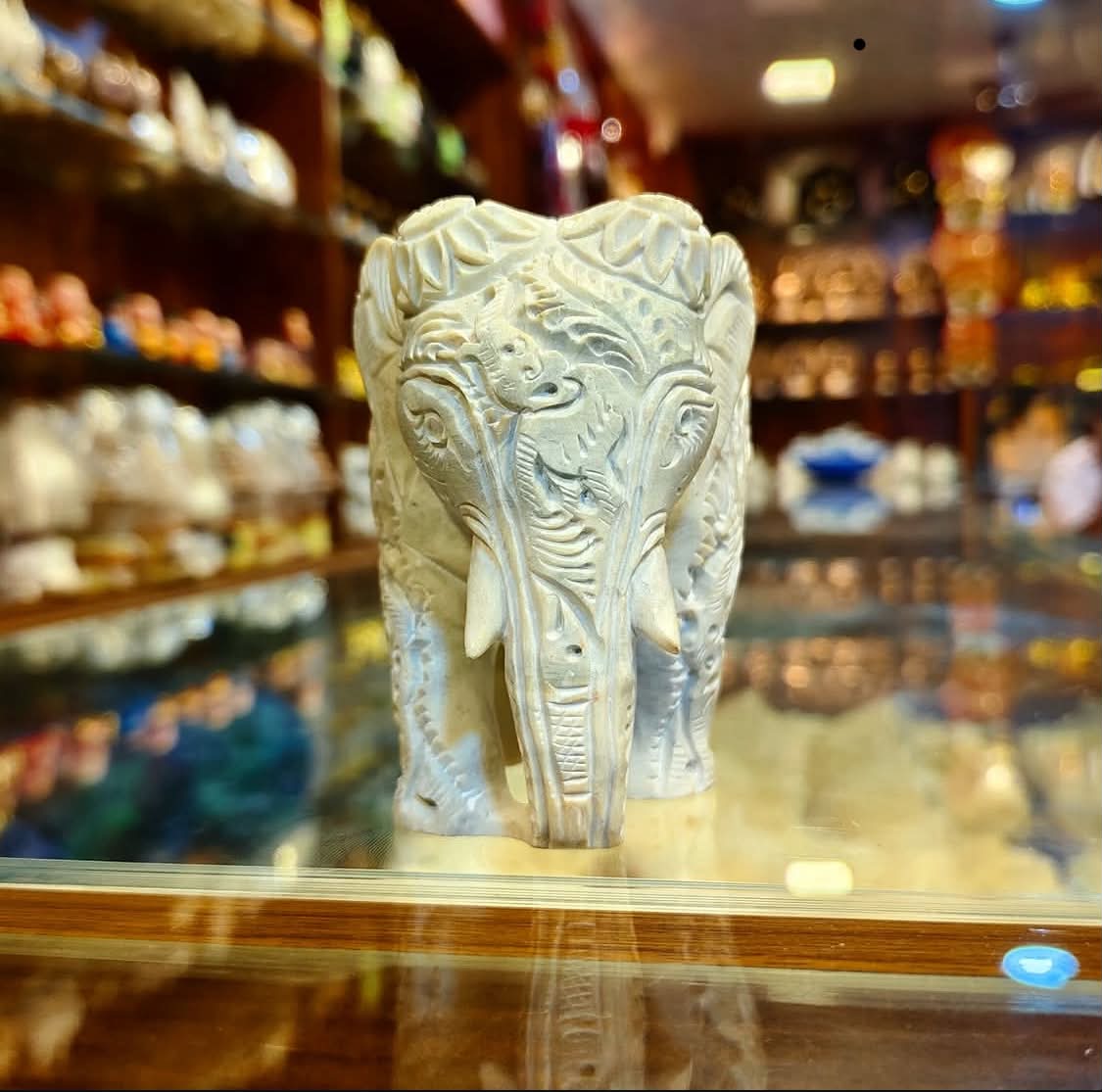 Elephant Portrait Sculpture